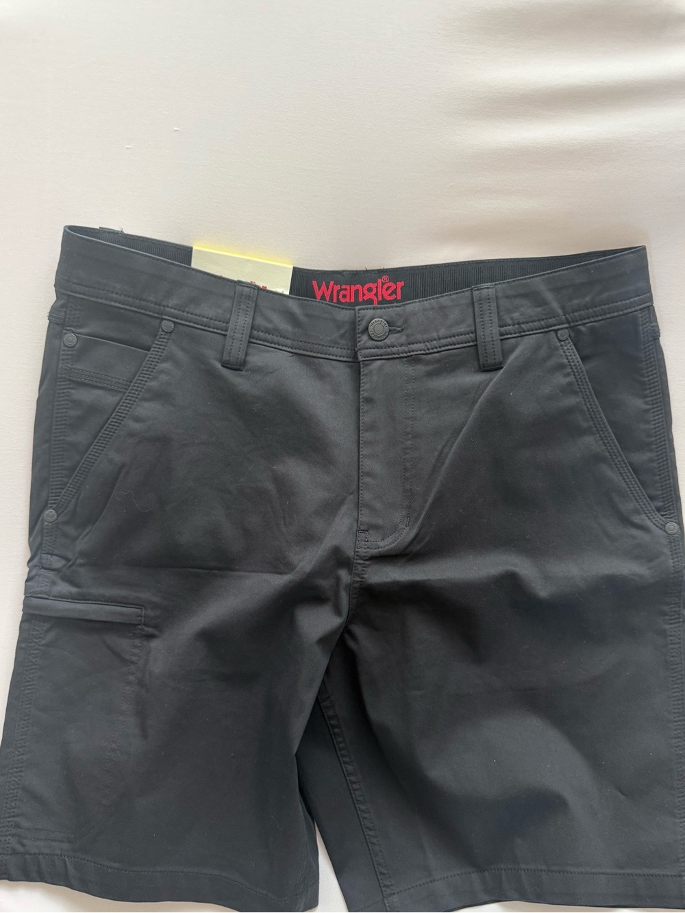 Wrangler Men's Black Cargo Shorts with Utility Pocket